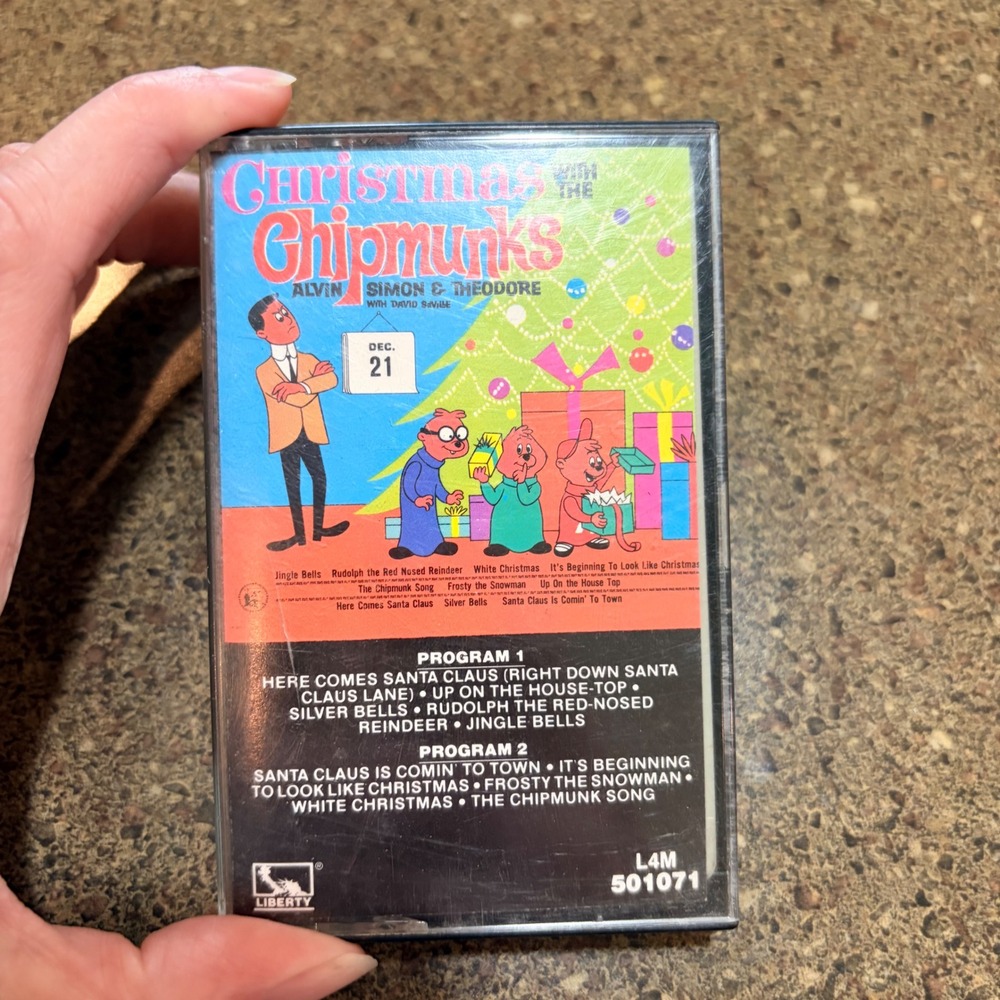 Christmas With The Chipmunks Cassette Tape 1980 Liberty Records Vintage